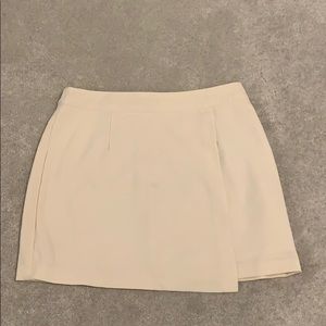 Cream miniskirt from forever21